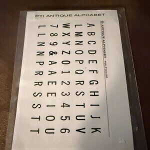 Papertrey Ink Antique Alphabey Stamp + Die Set (2)